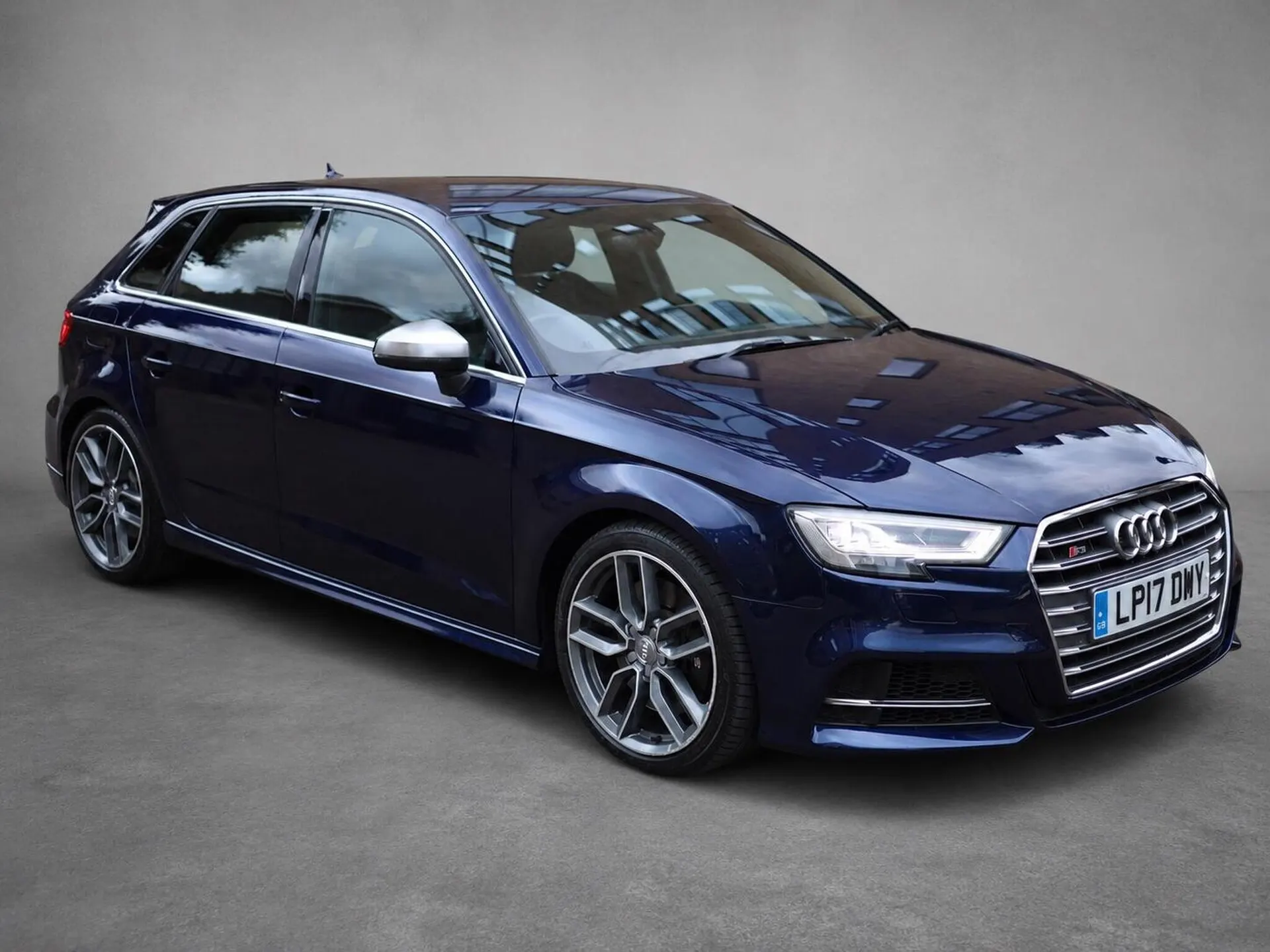 2017 Audi S3 2.0 TFSI Sportback S Tronic quattro Euro 6 (s/s) 5dr — front three-quarter
