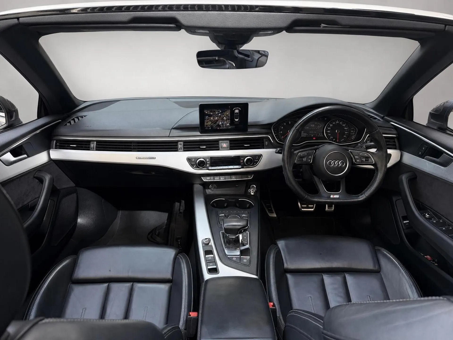 2018 Audi A5 Cabriolet 2.0 TFSI S line S Tronic quattro Euro 6 (s/s) 2dr in Grey — rear three-quarter