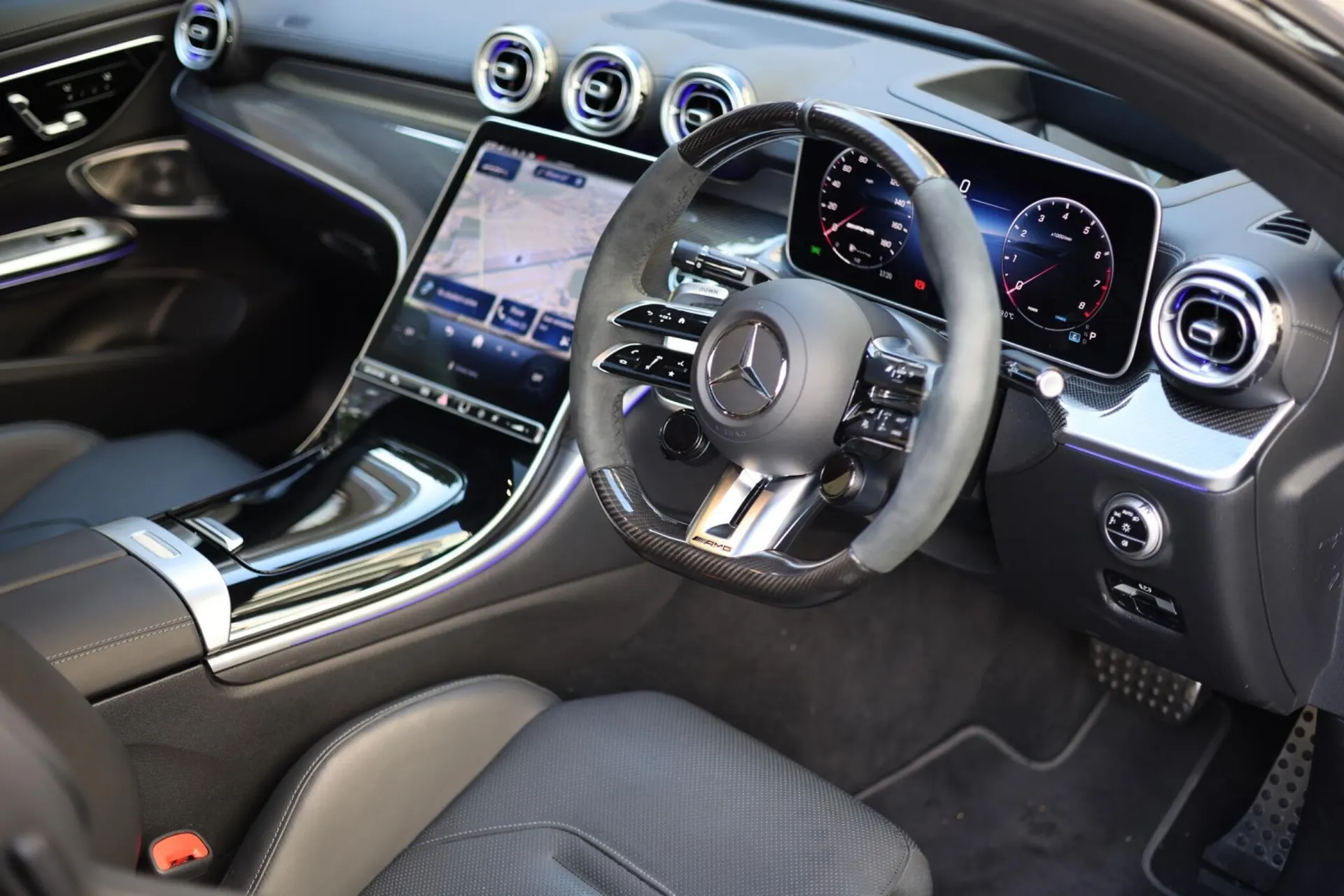 2024 Mercedes-Benz CLE 3.0 CLE53 MHEV AMG Night Edition (Premium Plus) G-Tronic+ 4MATIC+ Euro 6 (s/s) 2dr in Grey — rear three-quarter